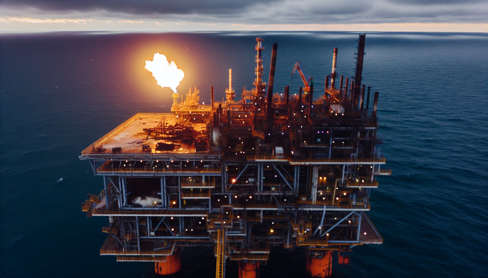 Ukrainske droner angriper russiske oljeplattformer i Kaspihavet