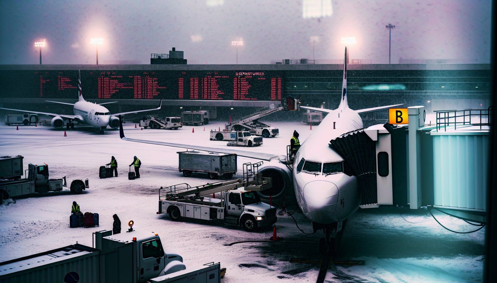 Vinterstorm Devin lammer USA: Kaos i luftfart og flomfare i California