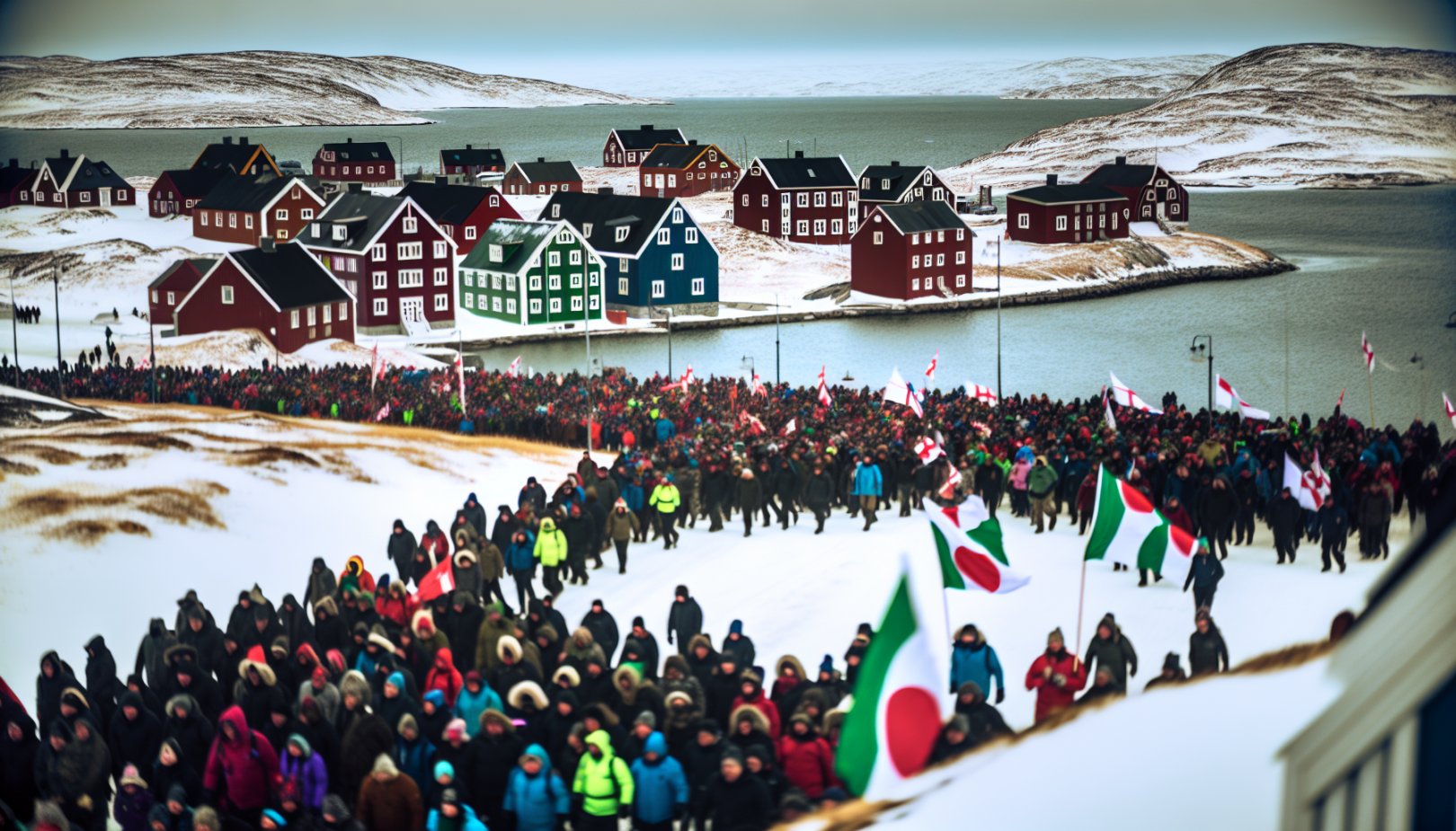 Massive protester mot Trumps Grønlandsplaner: Tollkonflikt eskalerer