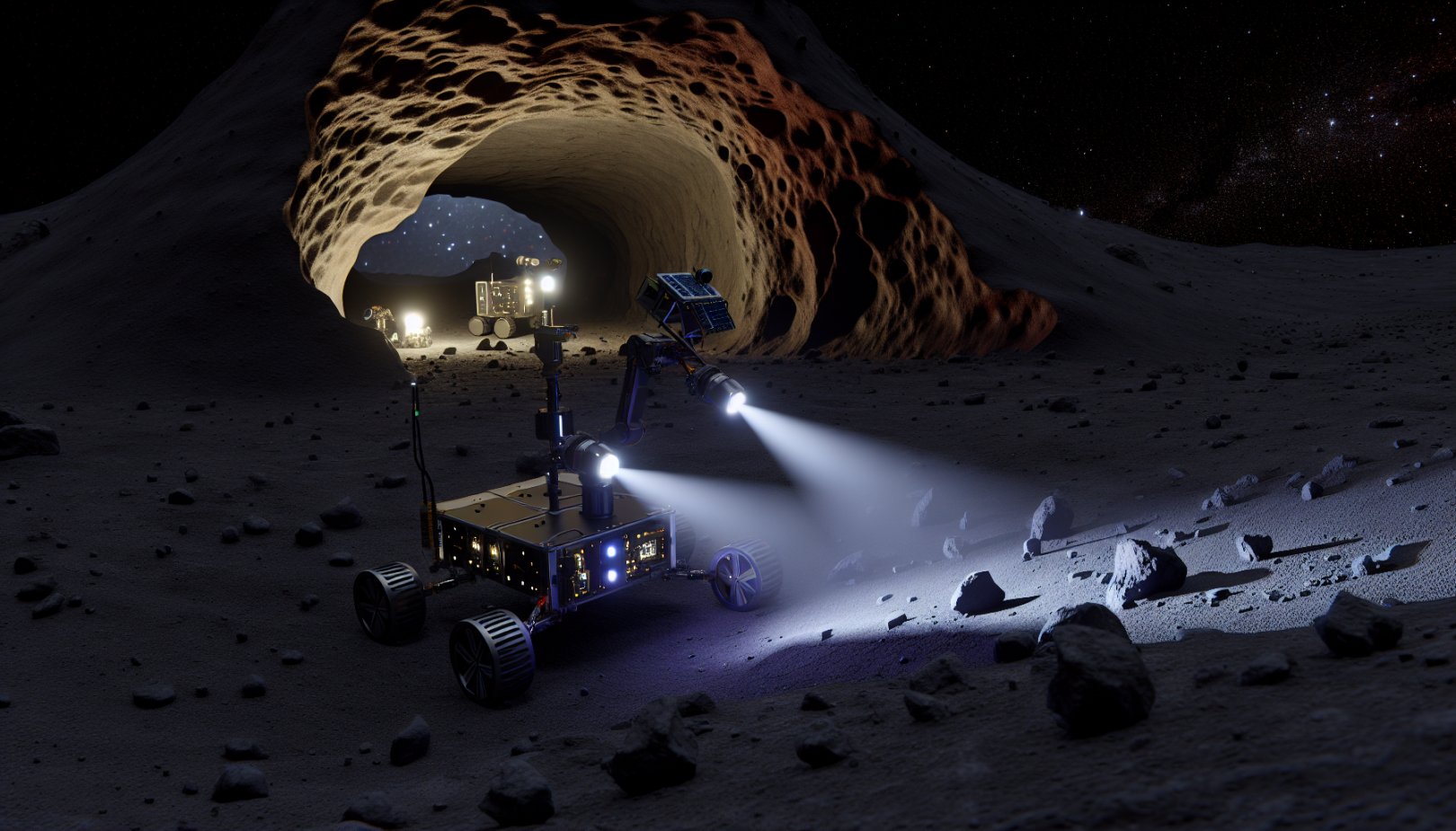 Roboter kartlegger månetunneler for fremtidige baser